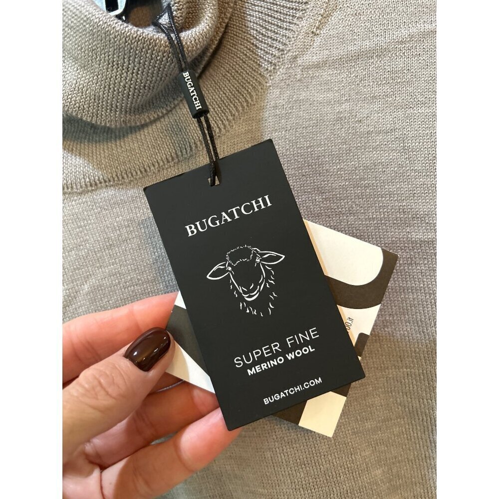 Bugatchi Super Merino Solid Turtleneck Sweater Ce… - image 7